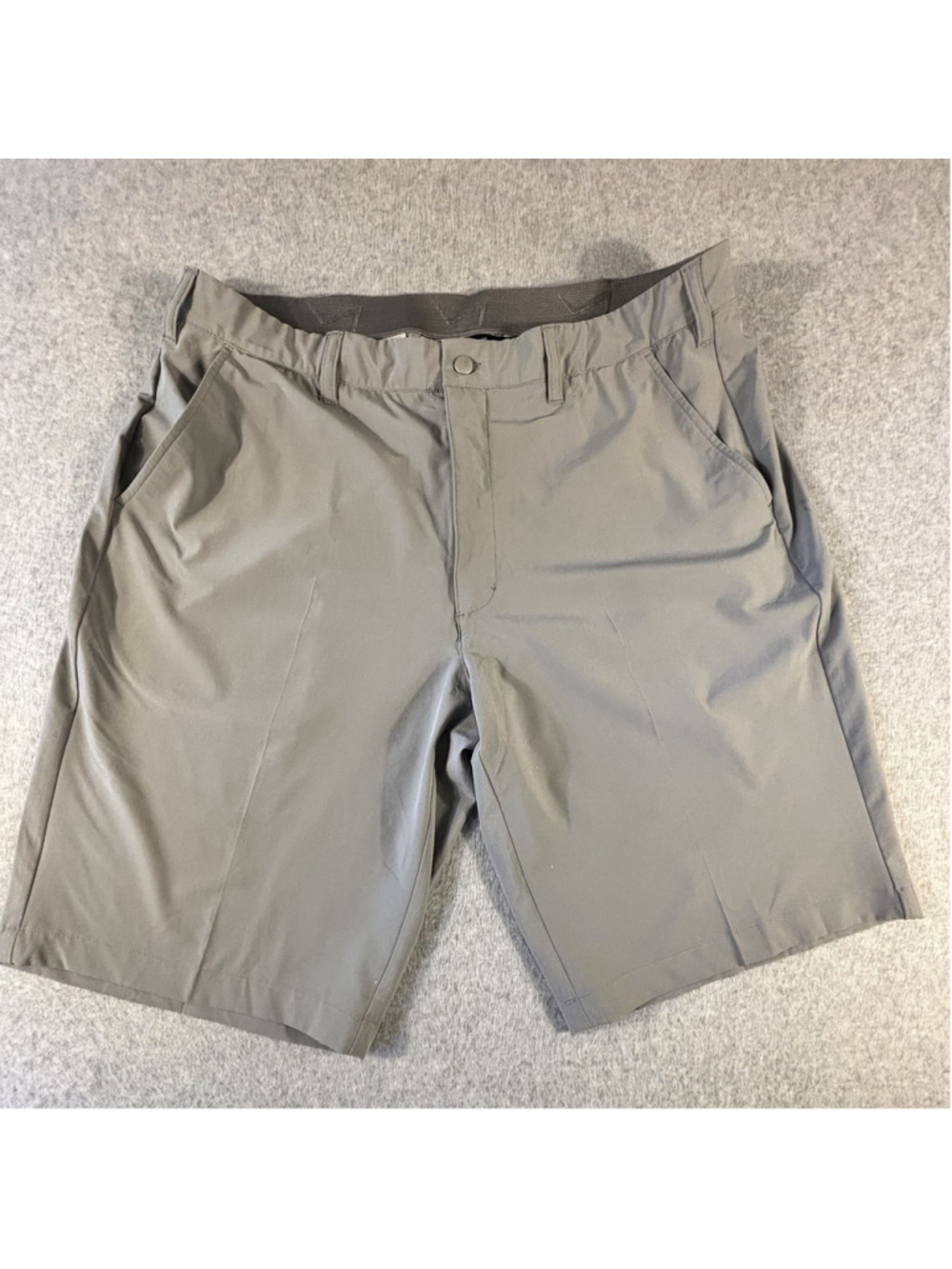 TGW Golf Shorts Mens 38 Gray Stretch Performance Flat Front 11.5 Inseam